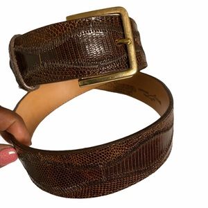 Nocona | Genuine Leather Lizard Belt Size 34